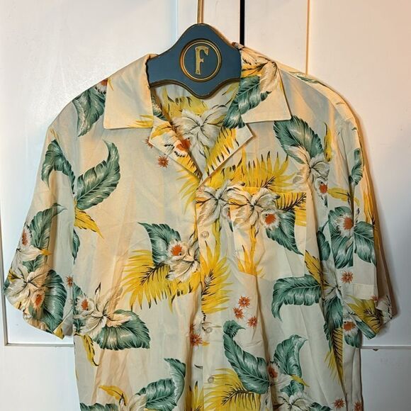 Pacific and Co Hawaiian Shirt Flowers Short Sleeve Mens XXL - Picture 2 of 4